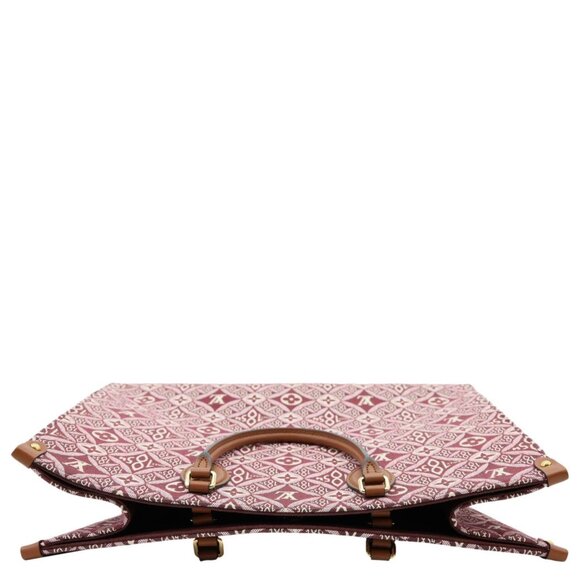 Louis Vuitton Since 1854 Onthego GM Jacquard Shoulder Bag Red - Picture 6 of 15